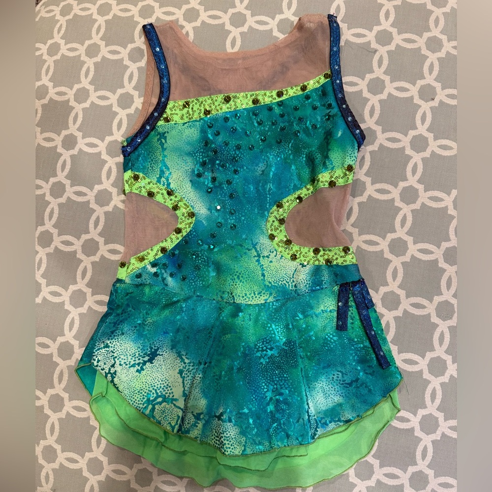 Custom Figure Skating Competition Dress w/matching fleece jacket